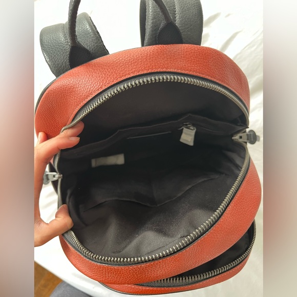 M Coach Thompson Pebbled Leather Backpack - Terracotta/Saddle - Picture 9 of 11